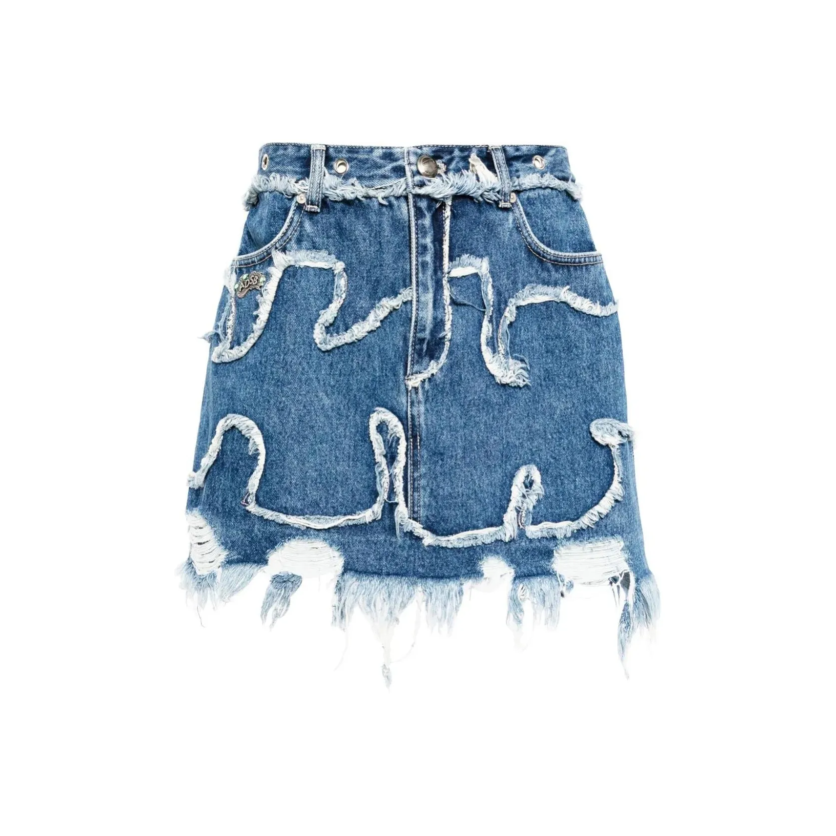 ANDERSSON BELL Collaboration SS24 Джинсовые короткие юбки Женские Blue