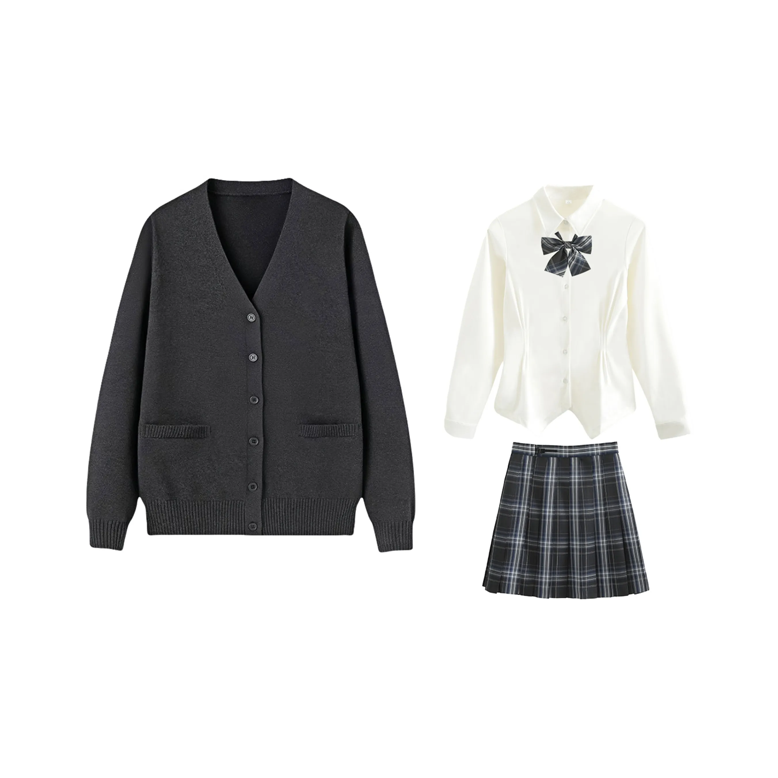 SHENBEI JK Two Piece Skirt Sets Women's