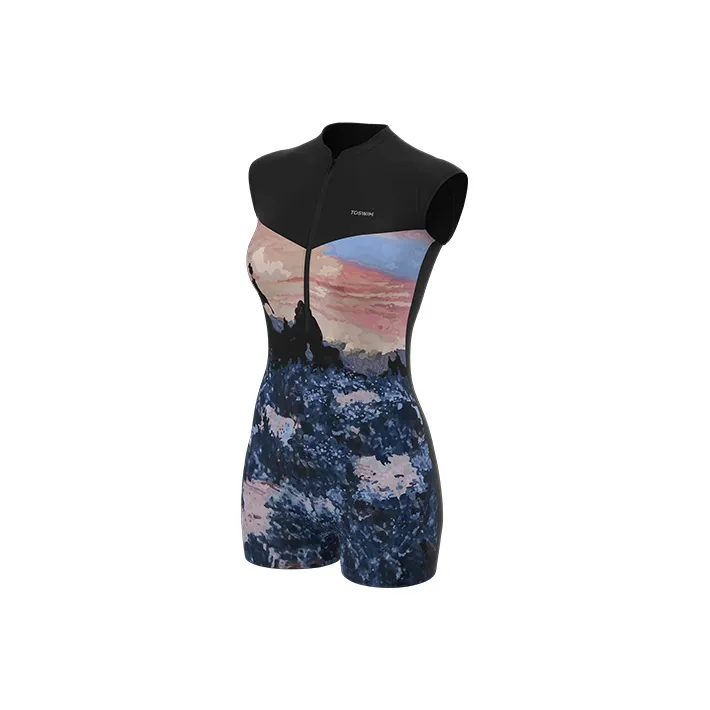 TOSWIM One Piece Swimsuits Women's Original Sea Sunset