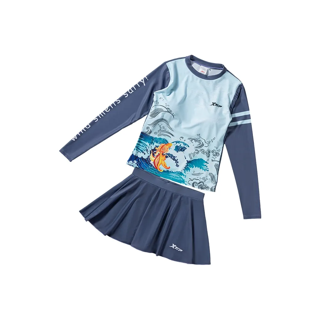 XTEP Двухкомпонентный купальник женский синий