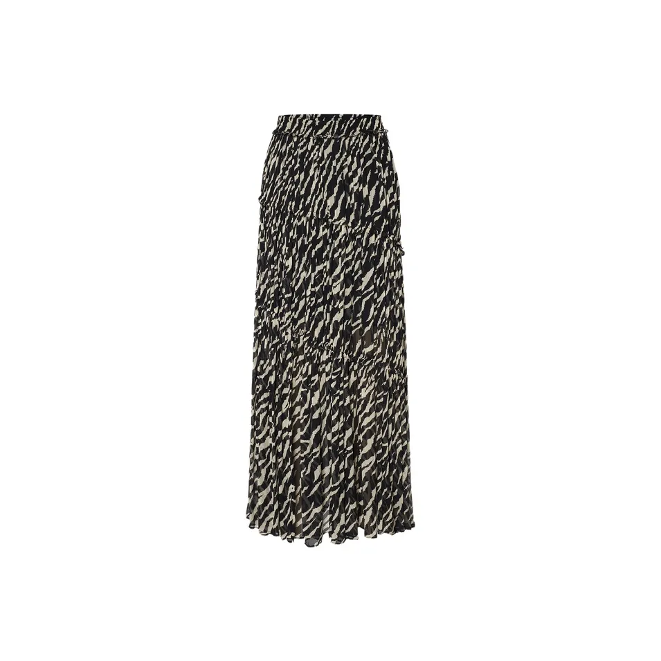MOCO Повседневный длинный юбка женский двухтонный с принтом тигра