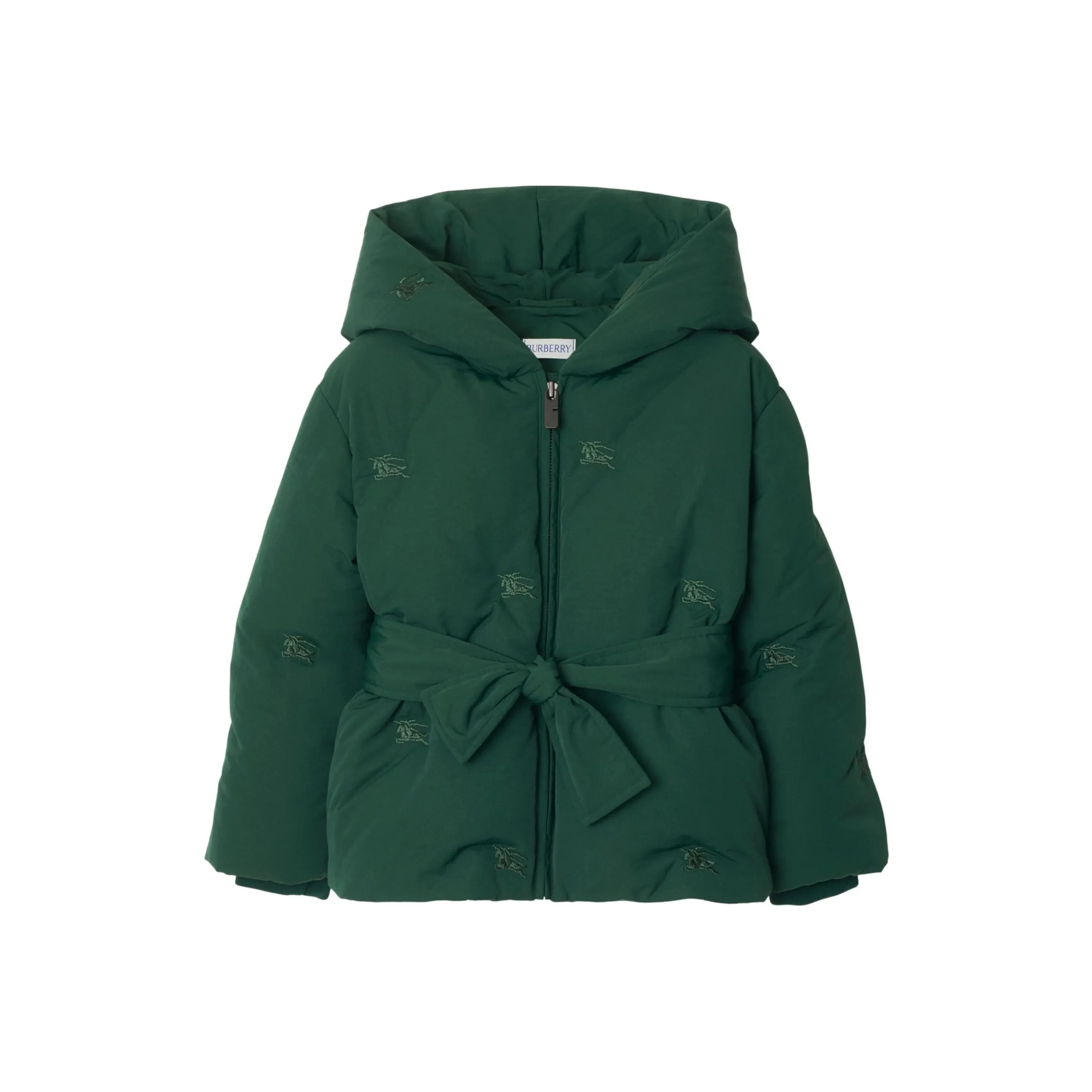Burberry FW24 Down Jacket Темно-зеленый Детский