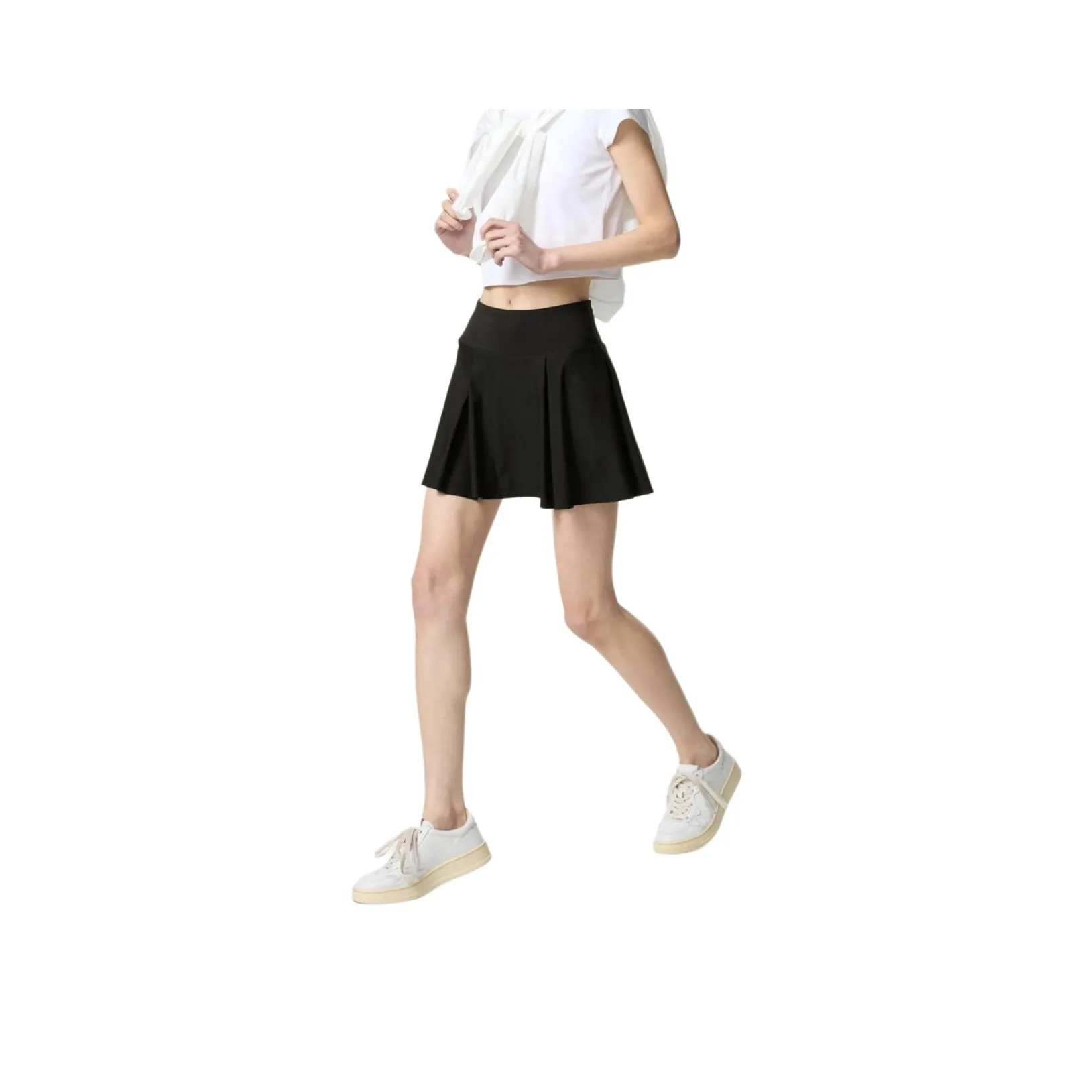 UNIQLO Повседневные короткие юбки Женские Черный