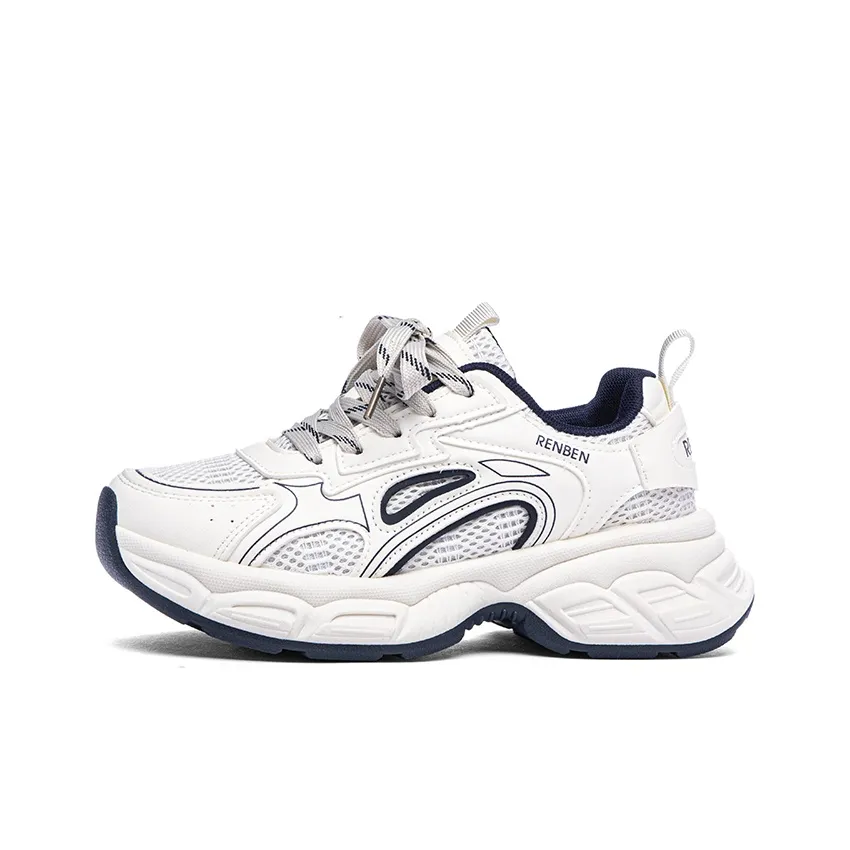 RENBEN Противоскользящий Устойчивый к истиранию Устойчивый к отскоку Низкий топ Casual Женский Белый Синий