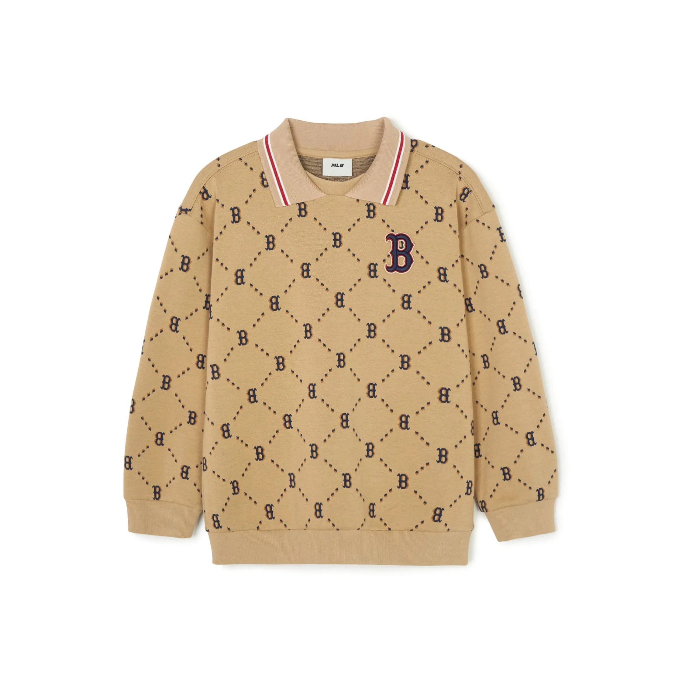 Mlb Base Logo Свитшот Бежевый Желтый Детский
