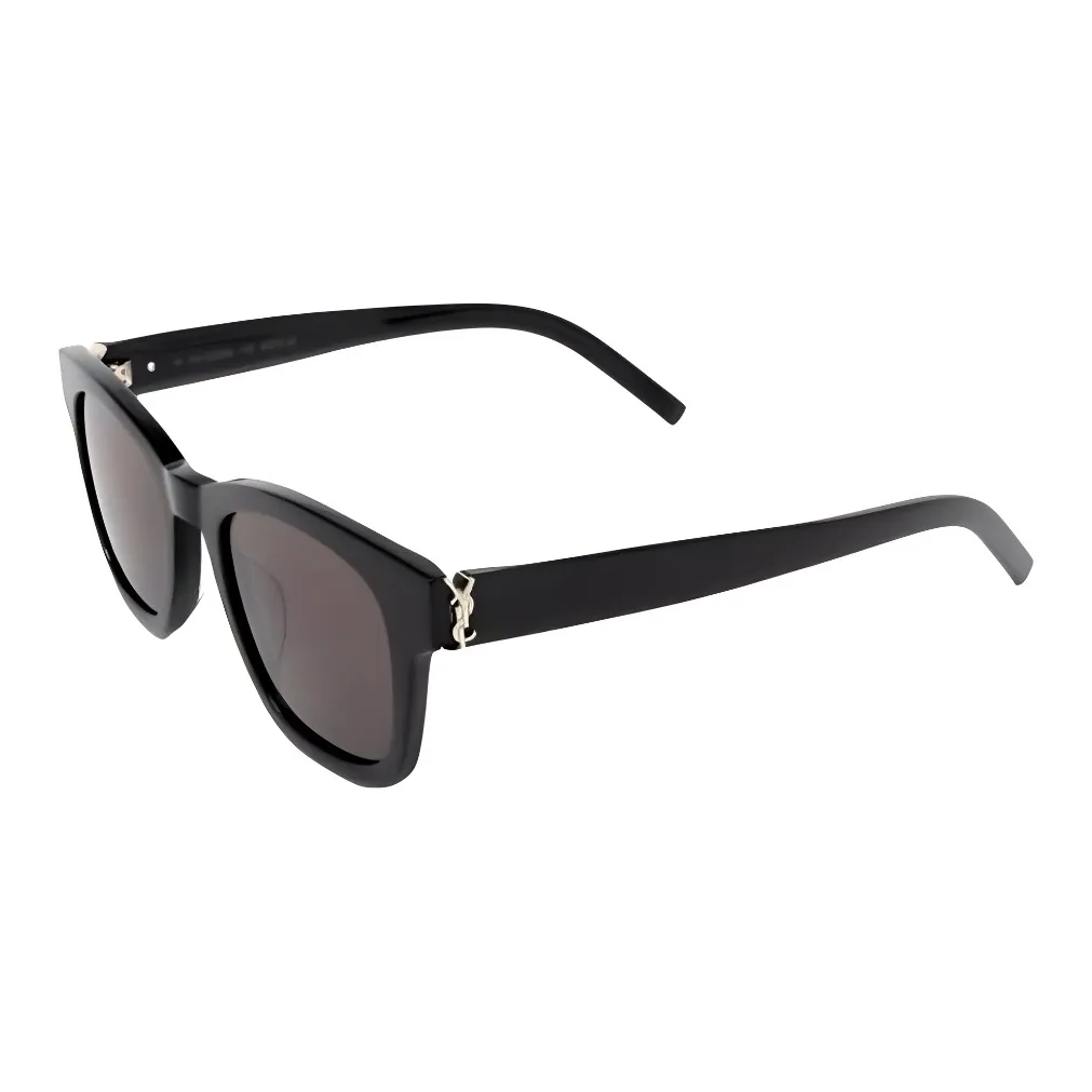 SAINT LAURENT Нерегулярная форма Солнцезащитные очки Унисекс Черный