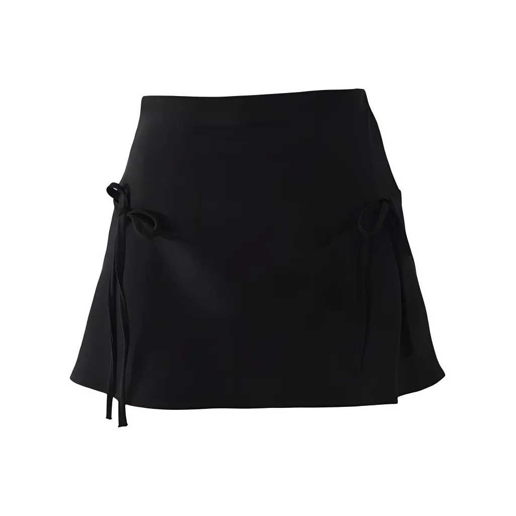 Wen Shan Повседневные короткие юбки Женские Черный
