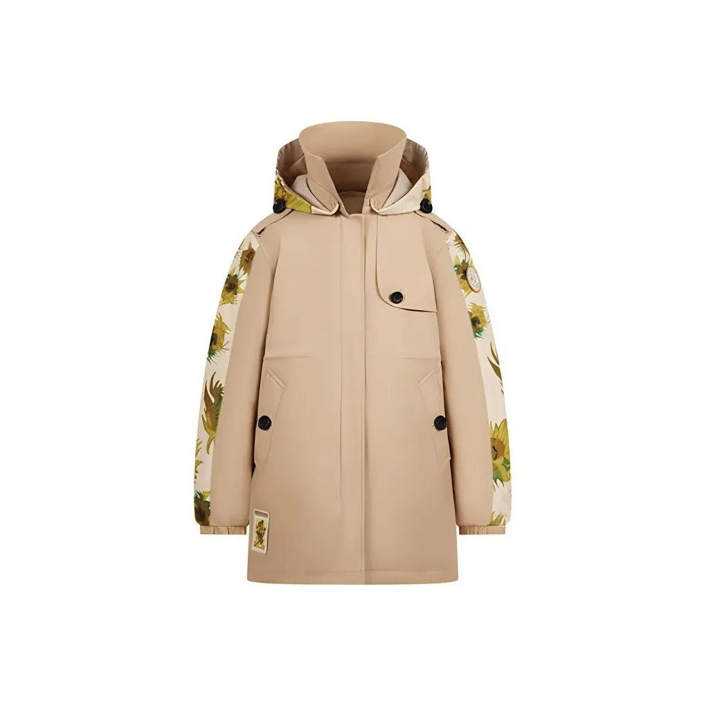 BOSIDENG x VAN GOGH Пуховик Чернила Хаки Подростки