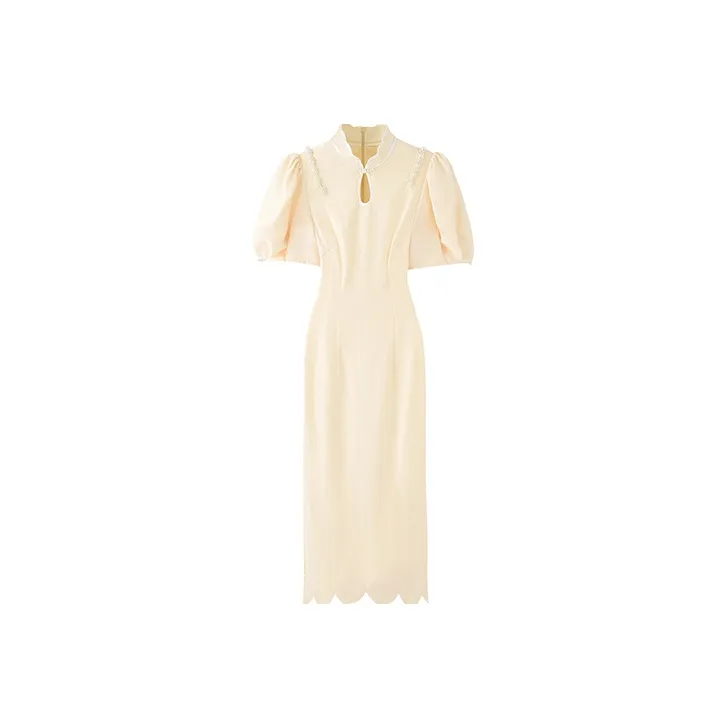 JINYE ORIENTAL Cheongsams Women's Elegant Yellow