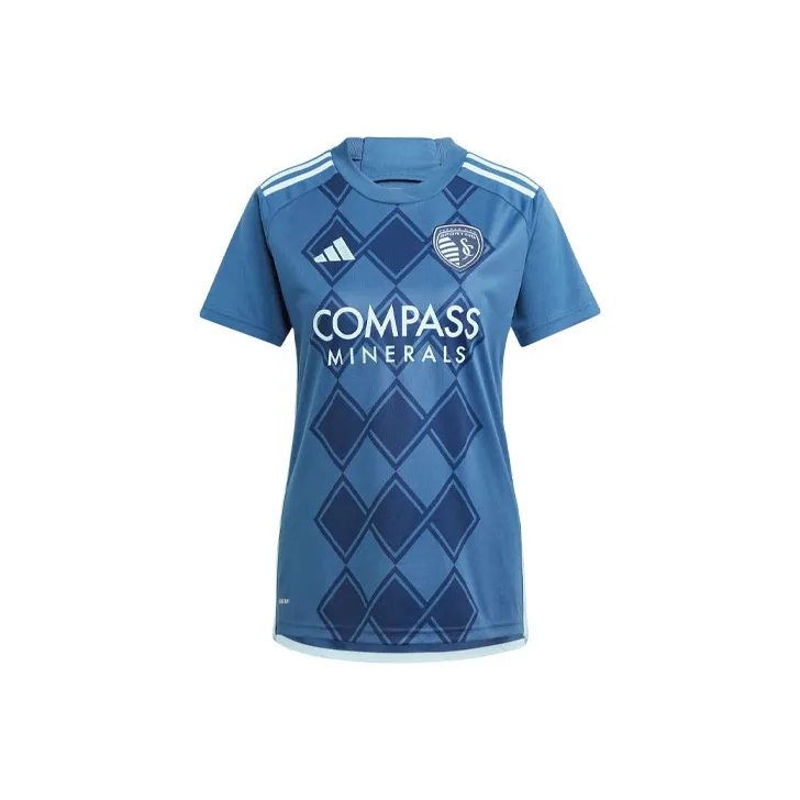 Adidas Sporting Kc 24/25 Away Jersey Soccer Jerseys Fan Edition Sports Style Kansas City Away Women's Blue