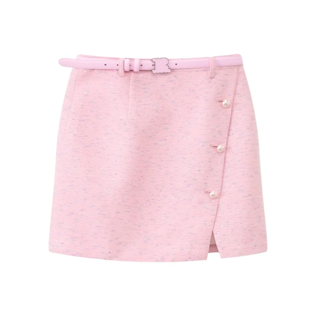 BEBE Повседневные короткие юбки женские светло-розовые