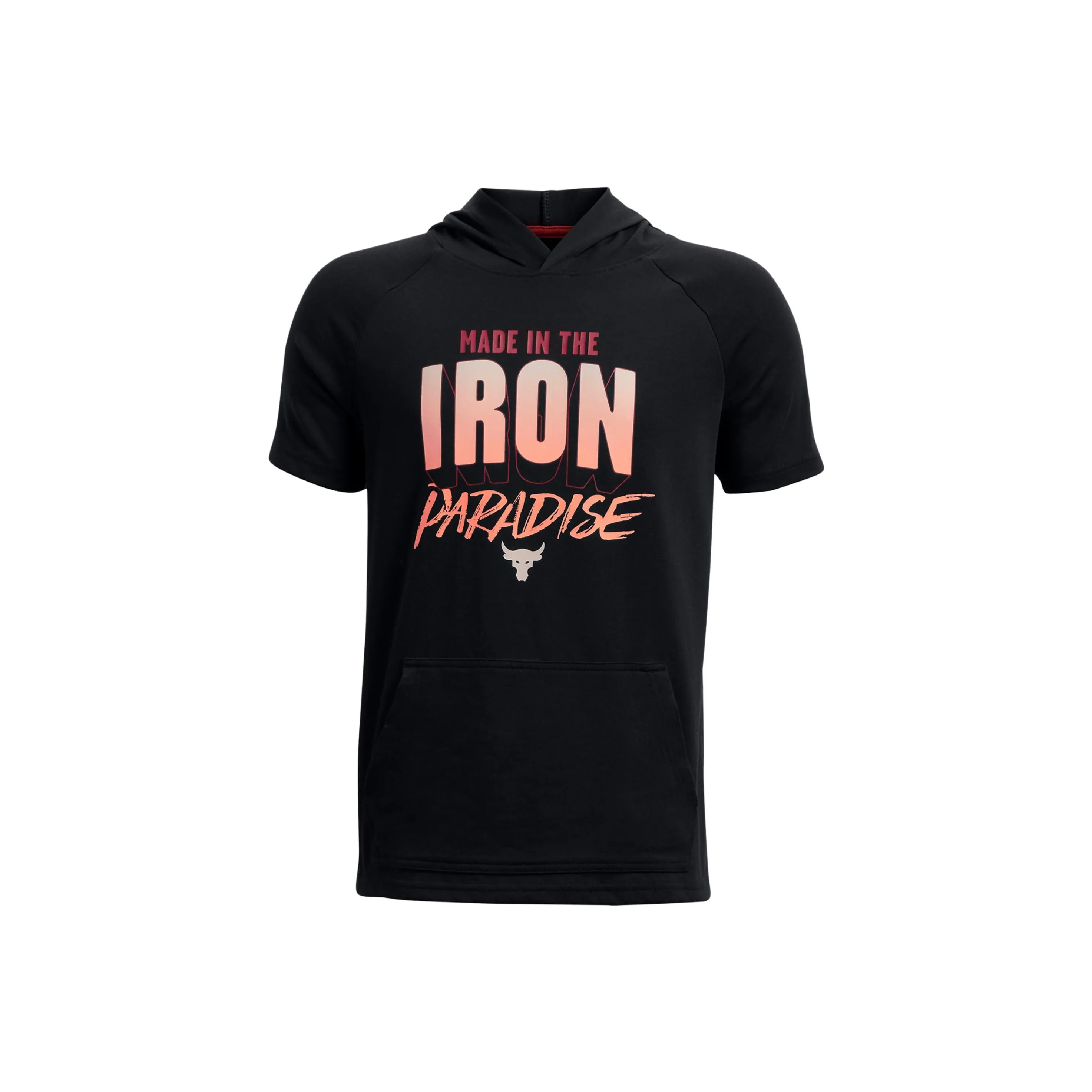 Under Armour Толстовка Project Детская одежда Project Rock Тяжелый Хлопок Короткий Рукав Толстовка Черный Детский