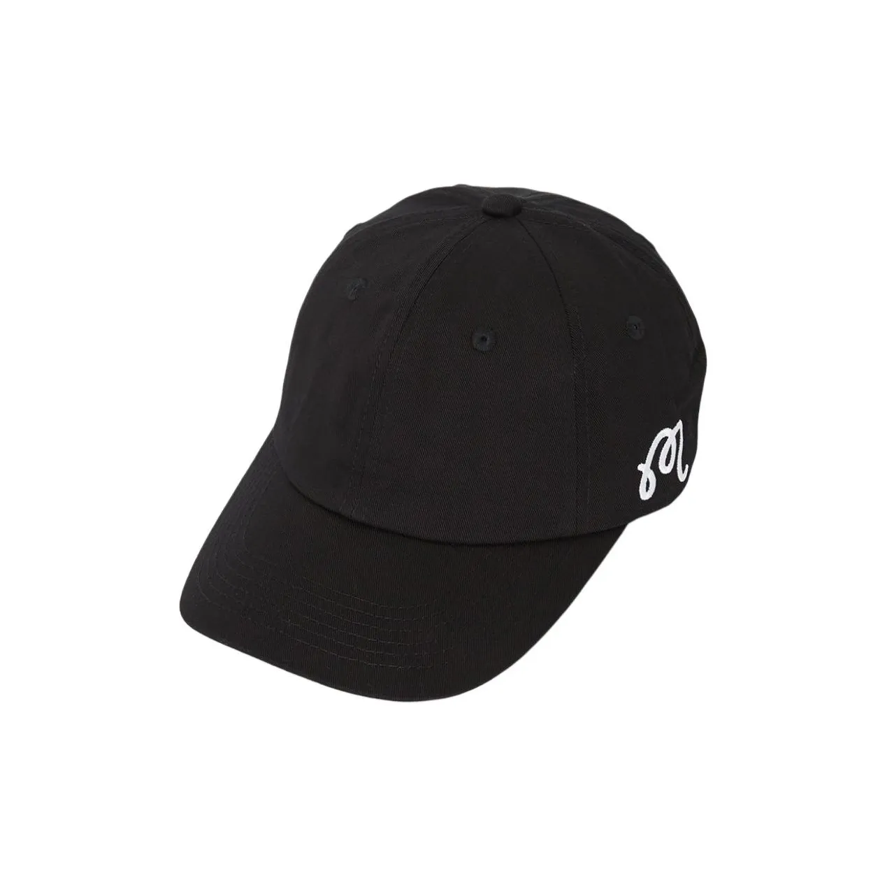 Malbon Golf Cotton Baseball Caps Unisex Black