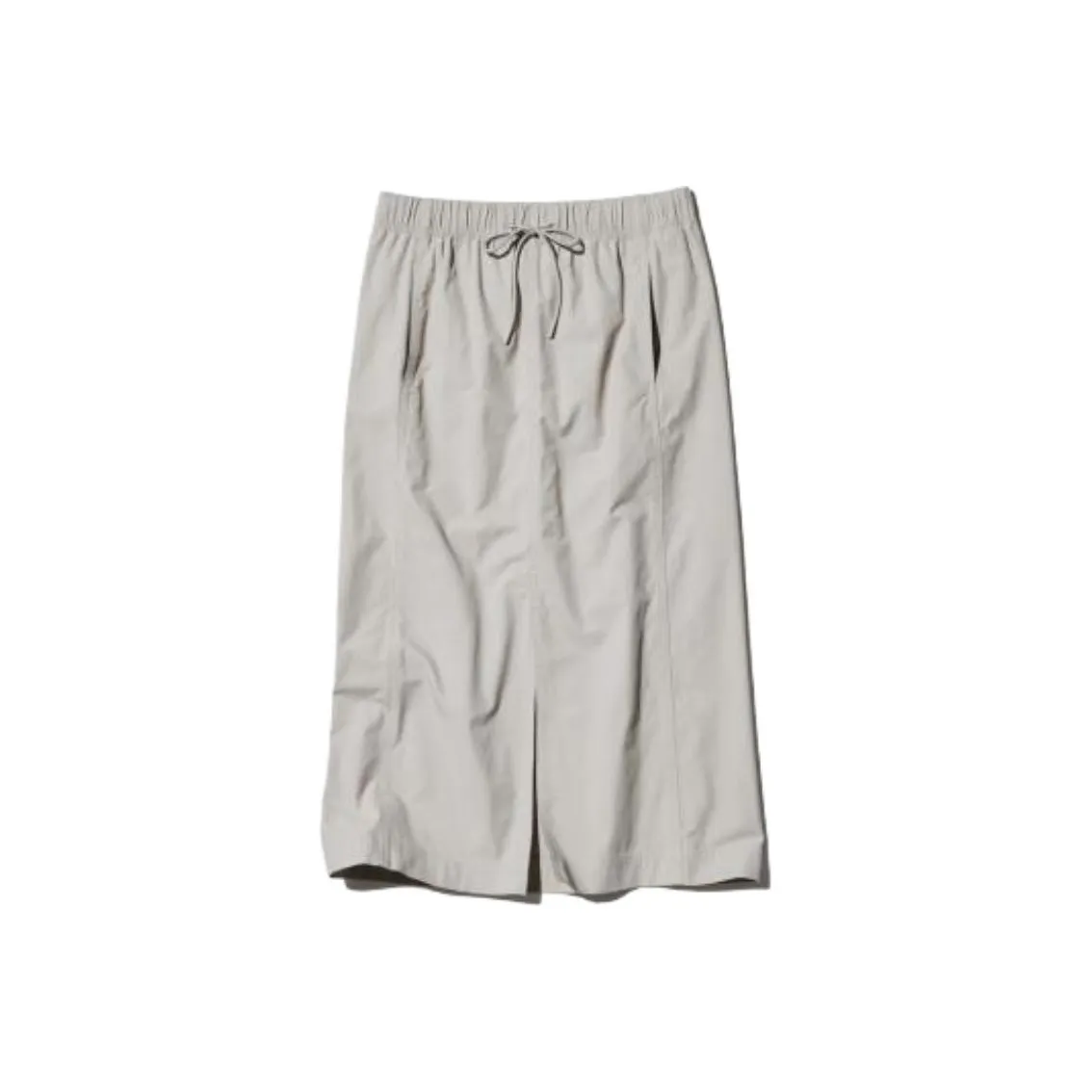 UNIQLO Повседневный Длинный Юбка Женская Светло-Серый