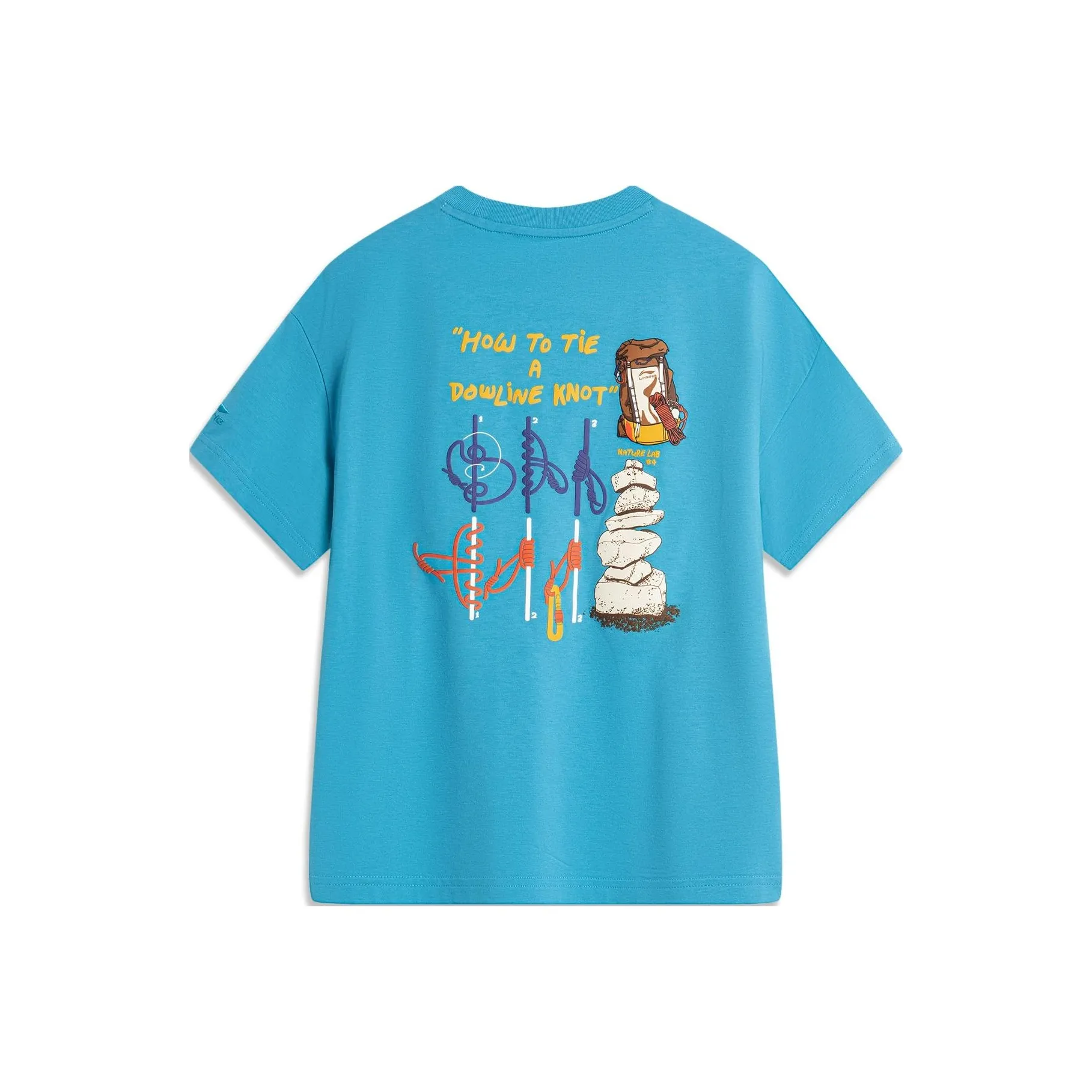 LINING YOUNG Sports Life Collection Футболка Темно-Синяя Озерная для Детей