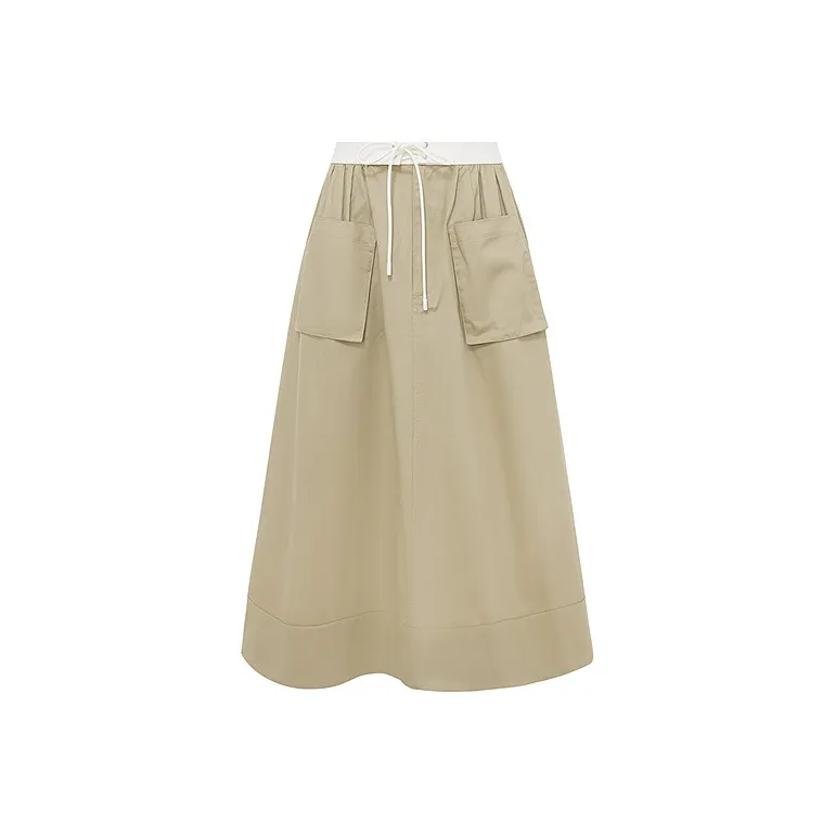 D'zzit Casual Short Skirts Women's Dark Khaki