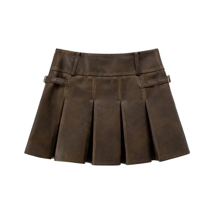 CHUU Кофе Женские Повседневные Короткие Юбки