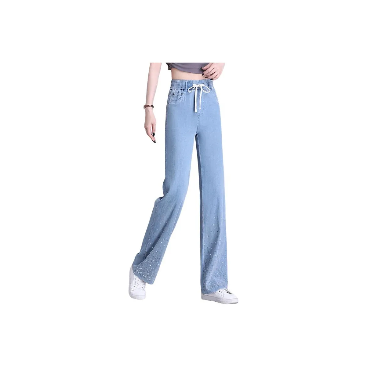 YIRANCHUN Синие Женские Джинсы