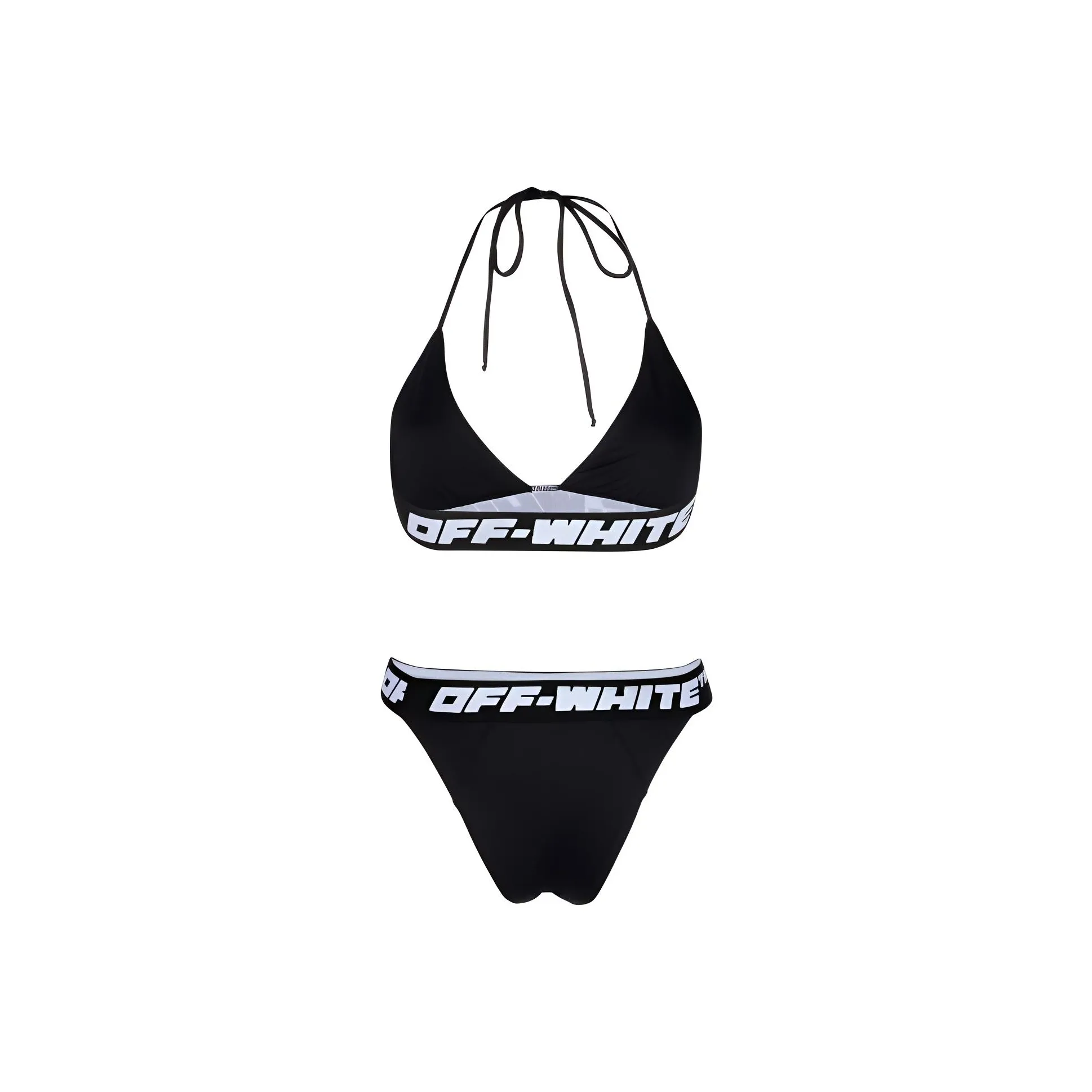 OFF WHITE FW22 Two Piece Swimsuit Slim Fit Women's Black