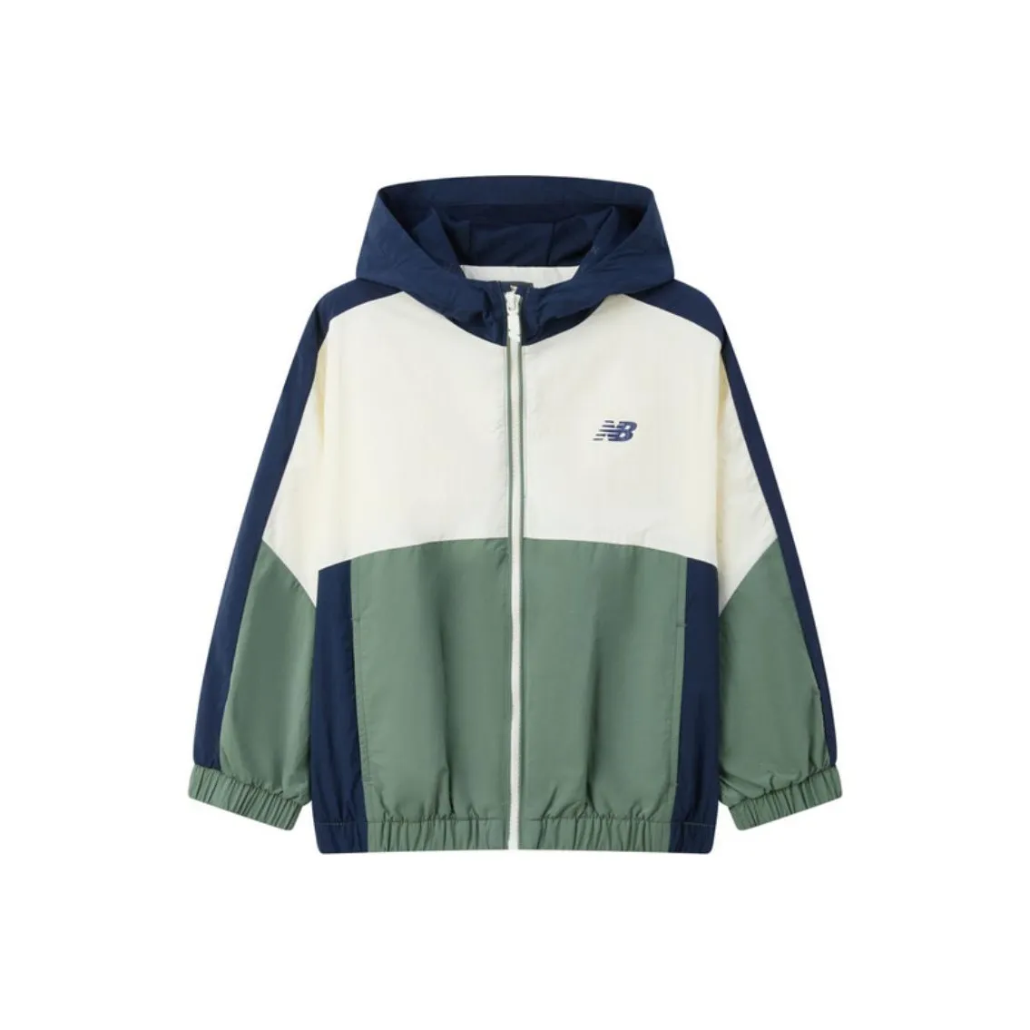 New Balance совместная куртка темно-синего цвета для детей 3-7 лет