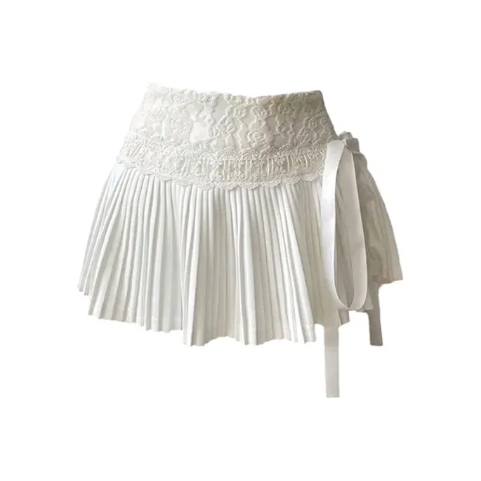 PZGE Повседневные короткие юбки Женские Белые