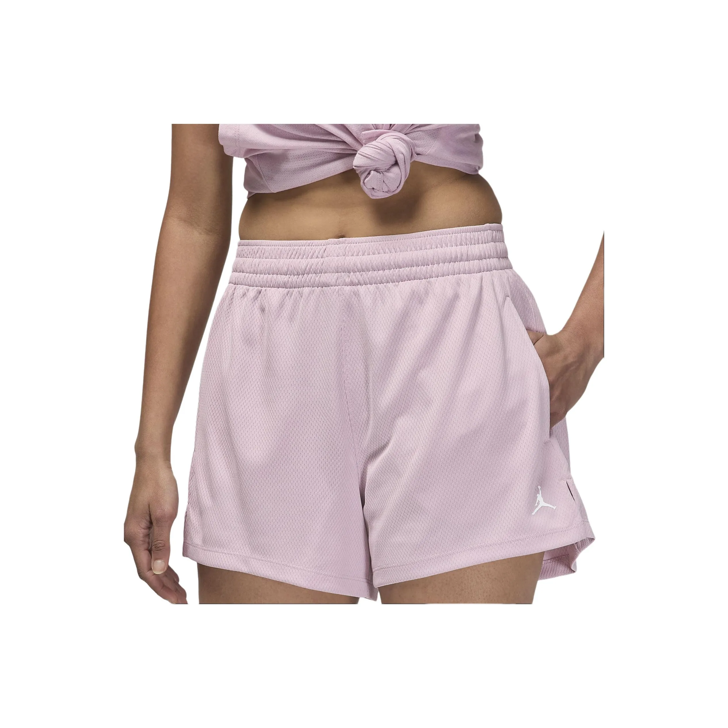 Jordan Sport Sports Shorts Women
s Plum Chalk