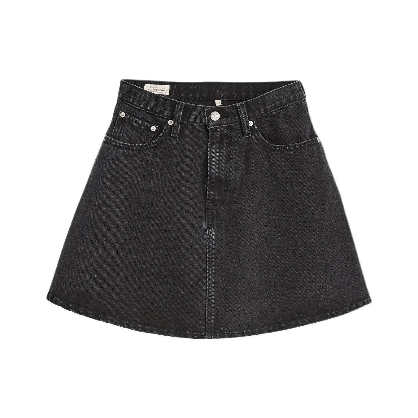 Levi's Джинсовые короткие юбки Женские Черный