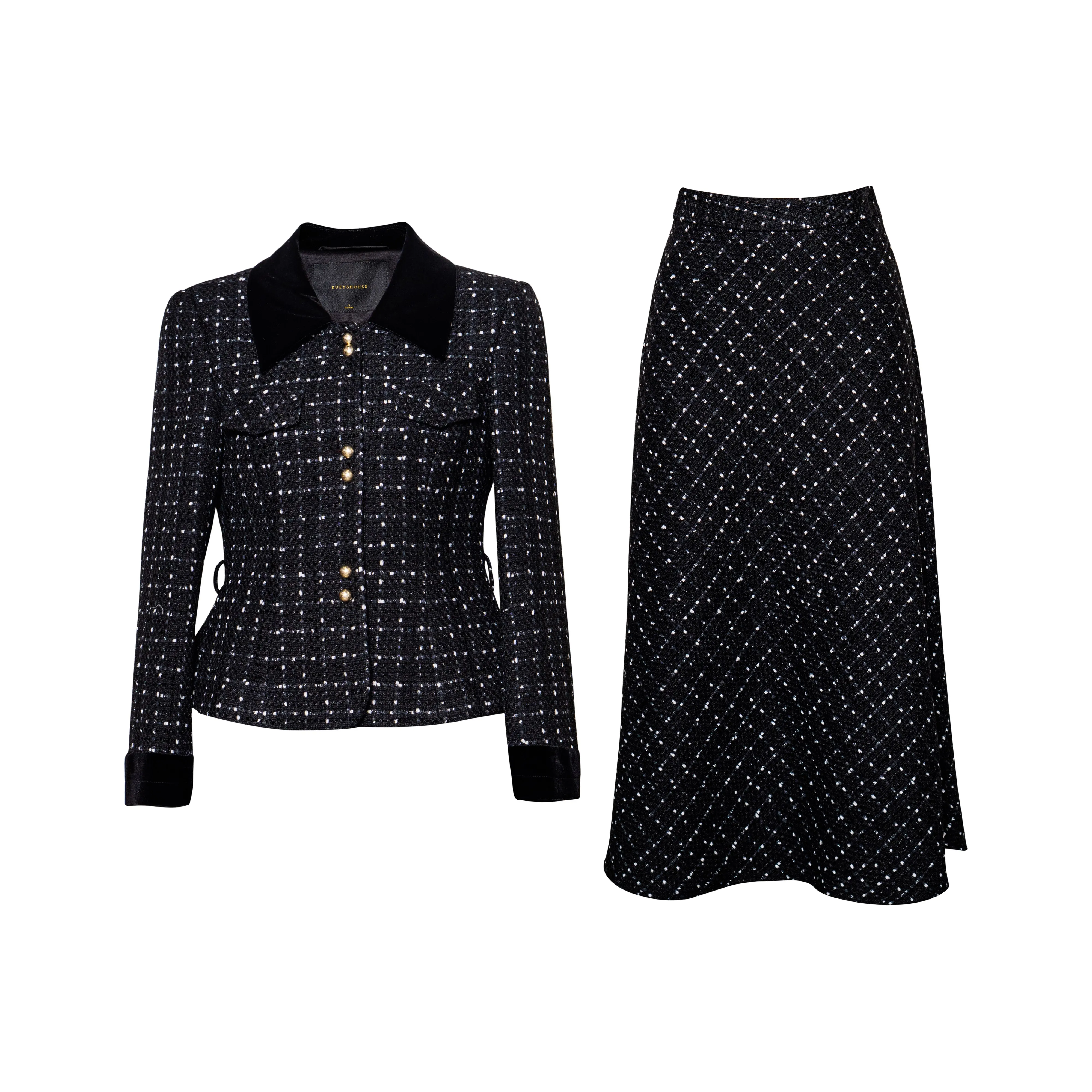 ROEYSHOUSE Комплект с юбкой Женские Черный