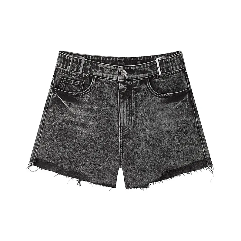 LEDIN Denim Shorts Women's Dark Gray