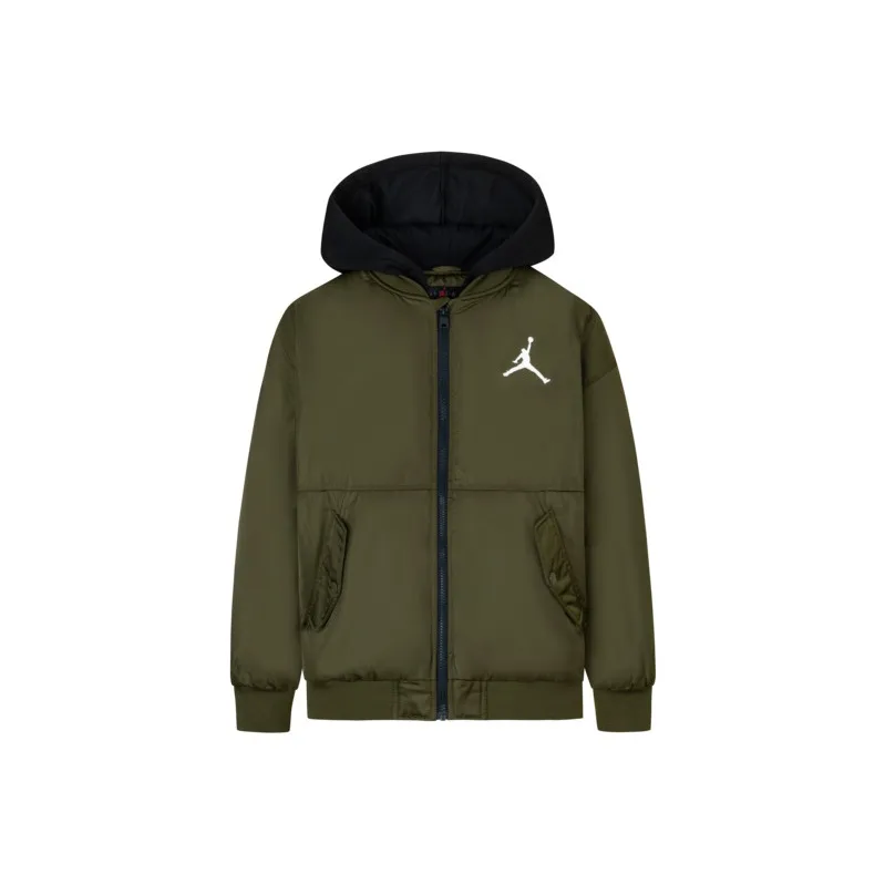 Джордан Хлопковый пуховик Хлопковый пуховик Плющево-зеленый Подростки