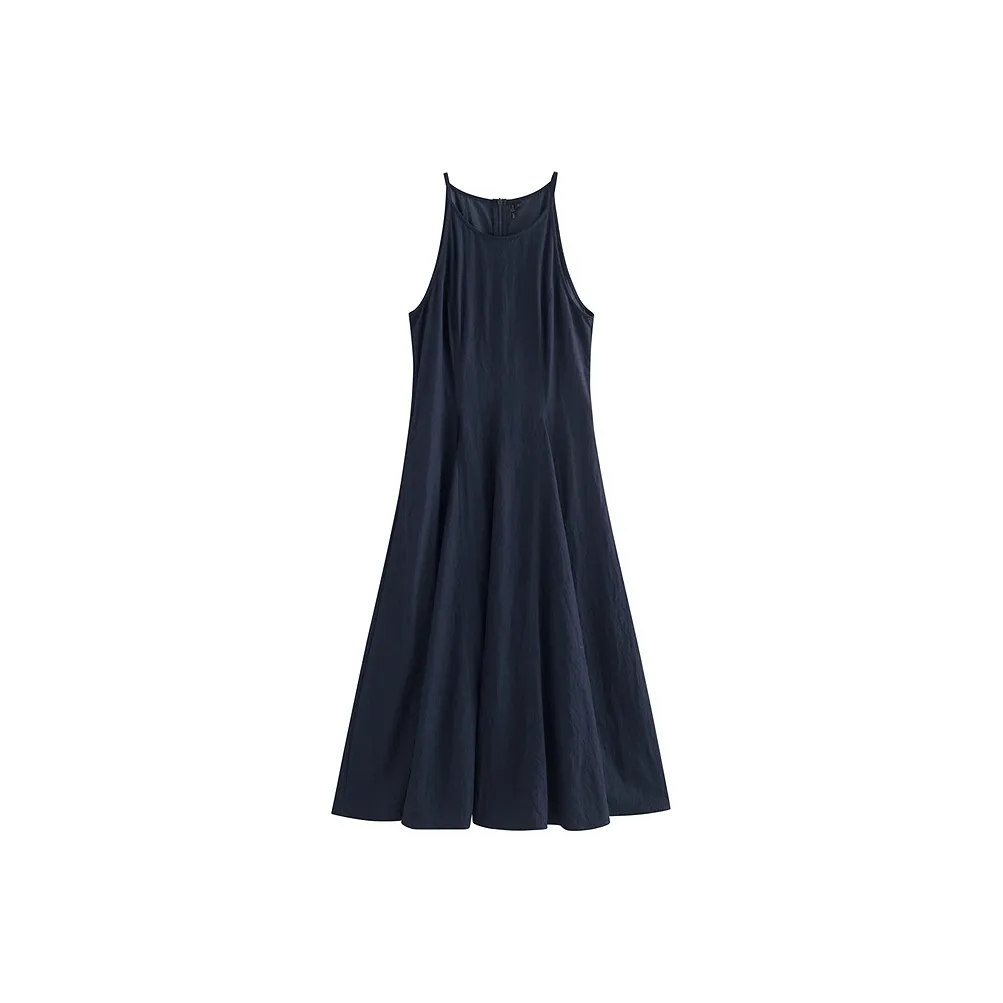 Inman Джинсовый синий Женские Платья без рукавов