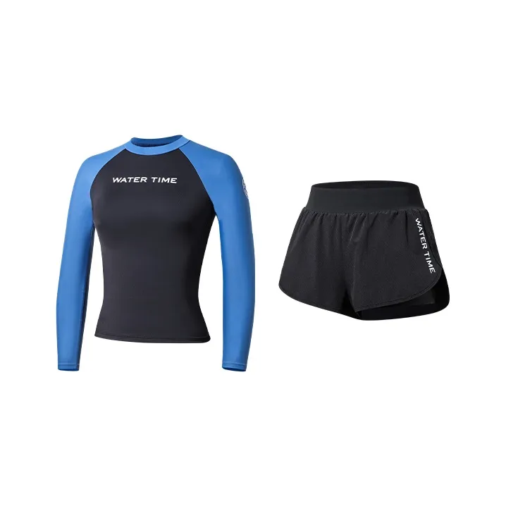 Watertime Чёрно-синий Женские Двухкомпонентные Купальники