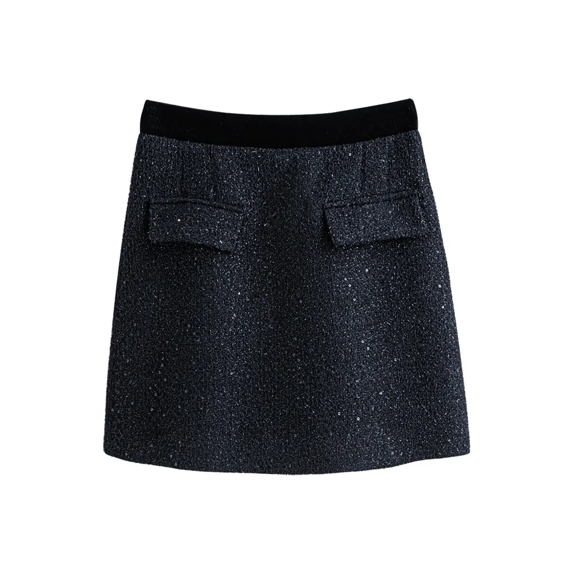 Cypress House Повседневные короткие юбки Женские Черный