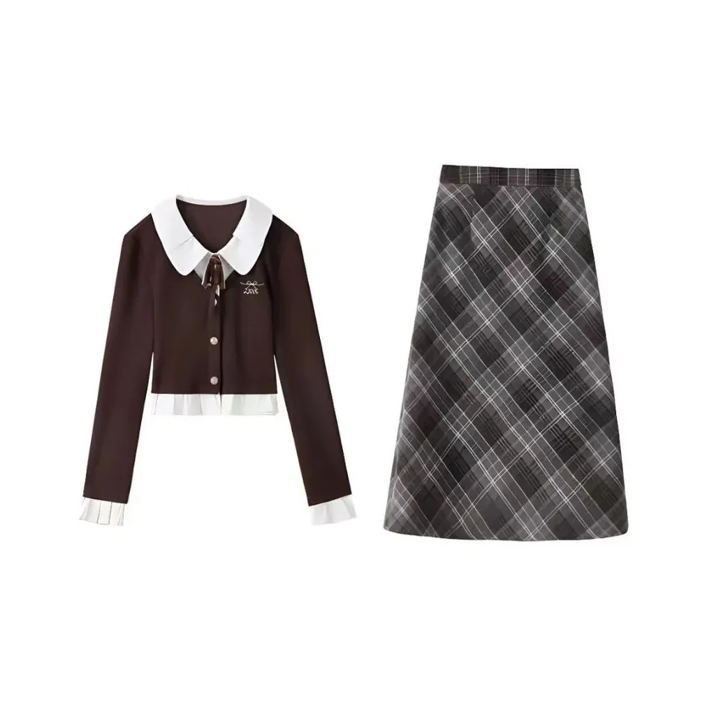 Lookinto Комплект с юбкой Женские Хаки