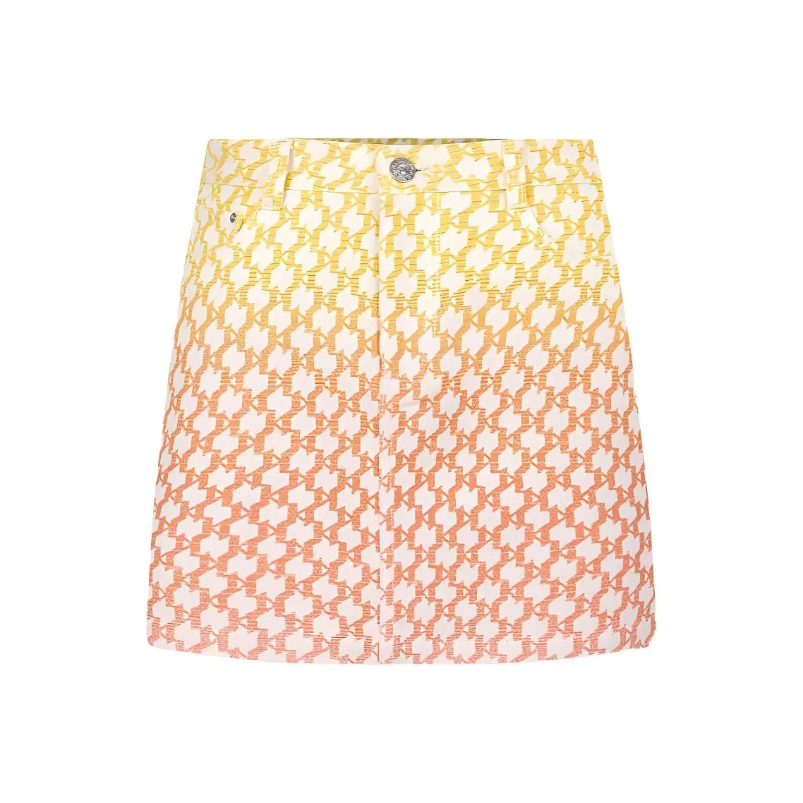 Karl Lagerfeld Джинсовые короткие юбки Женские Желтые