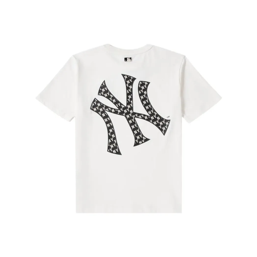 Mlb Base Logo T-Shirt New York Yankees SS23 White Kids