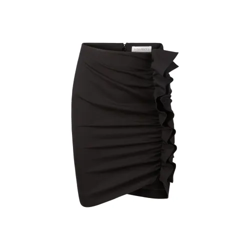 NINA RICCI Черные Женские Повседневные Короткие Юбки