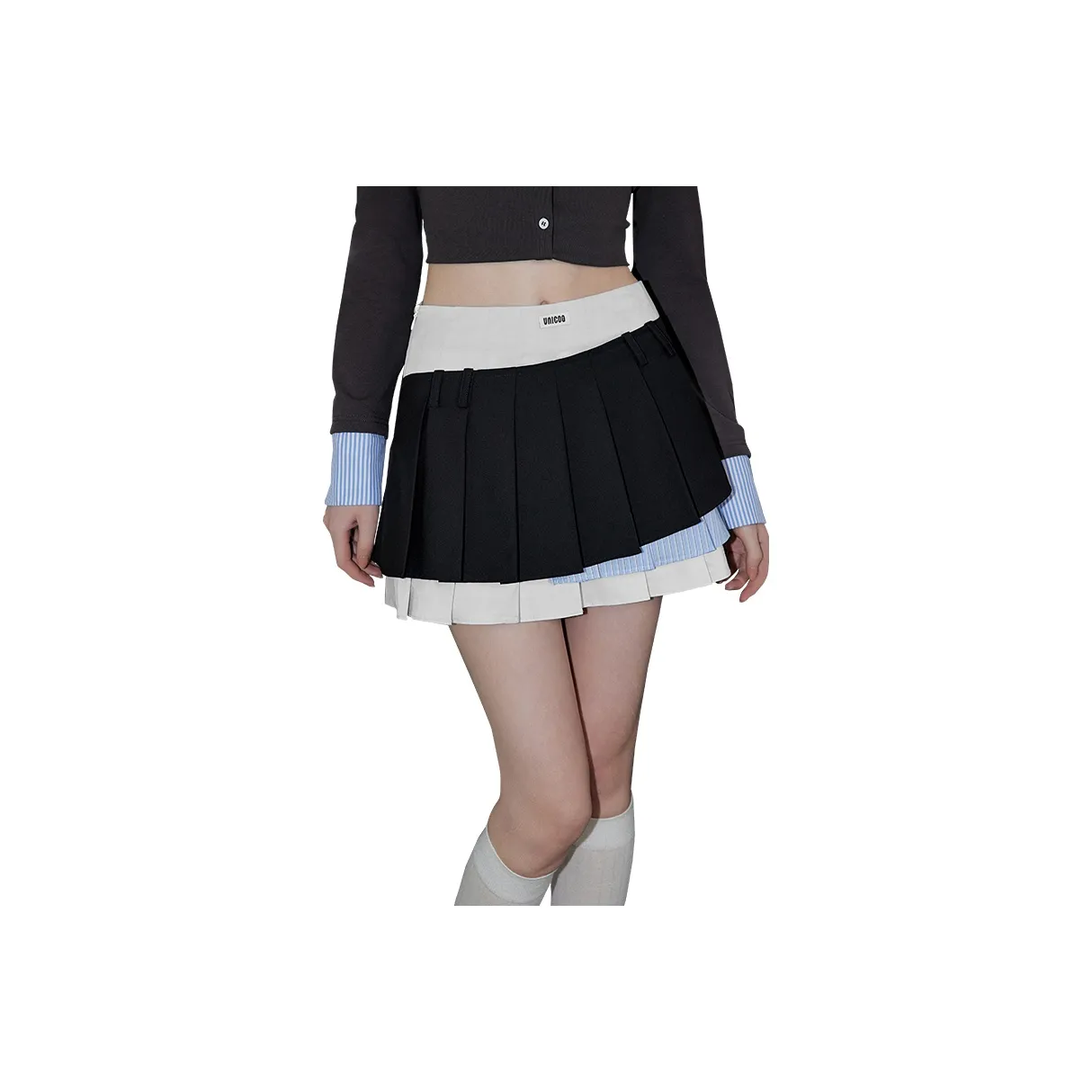 UNIFREE Повседневные короткие юбки Женские Черный