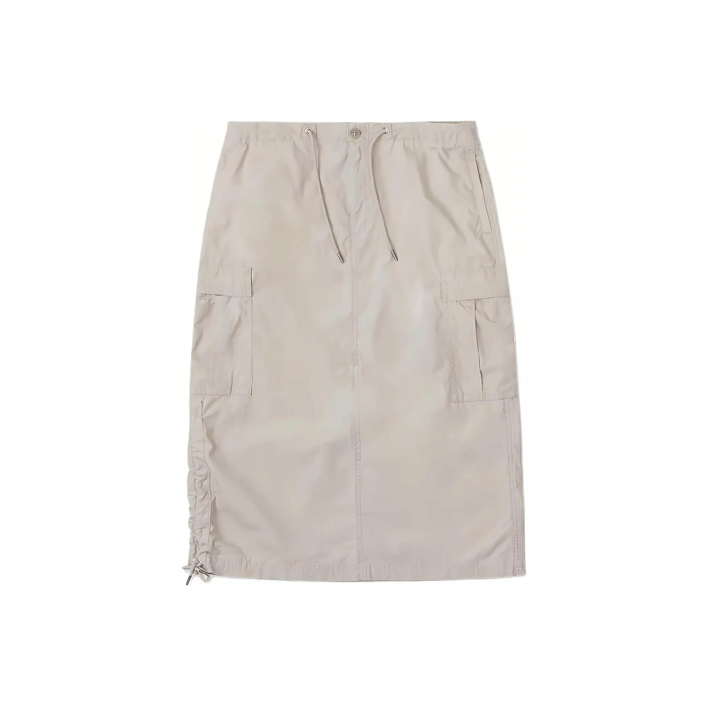 Конверс Повседневная Длинная Юбка Женская Светлый Хаки