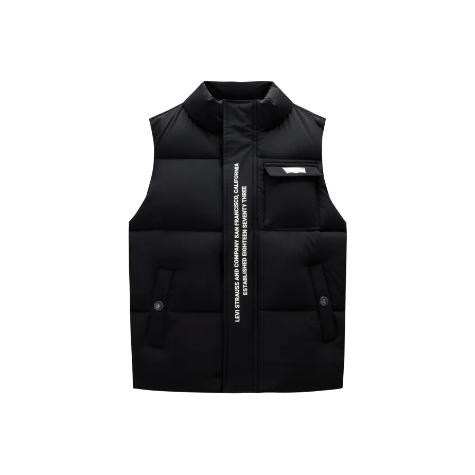 Levi's Удобный Тепловой Пуховый жилет Черный Подростки