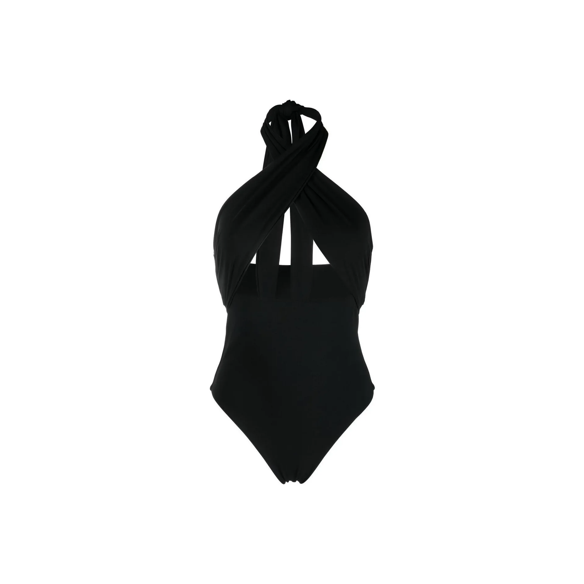 NANUSHKA Cut out Crossover neck Tie Swimsuit