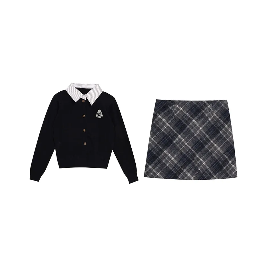 PZHK Two Piece Skirt Sets Women's