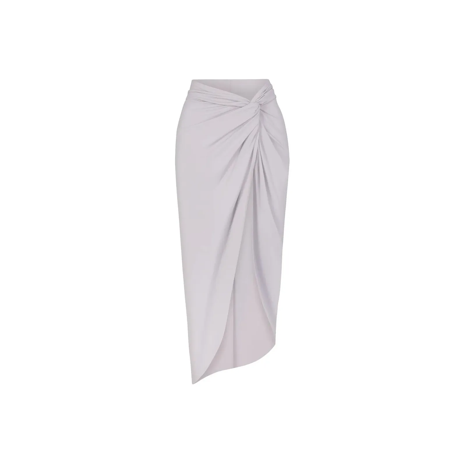 SKIMS Фирменный Плавательный Саронг Юбка Платье и Юбка для плавания Женские Chrome Chrome Покрытый Цвет