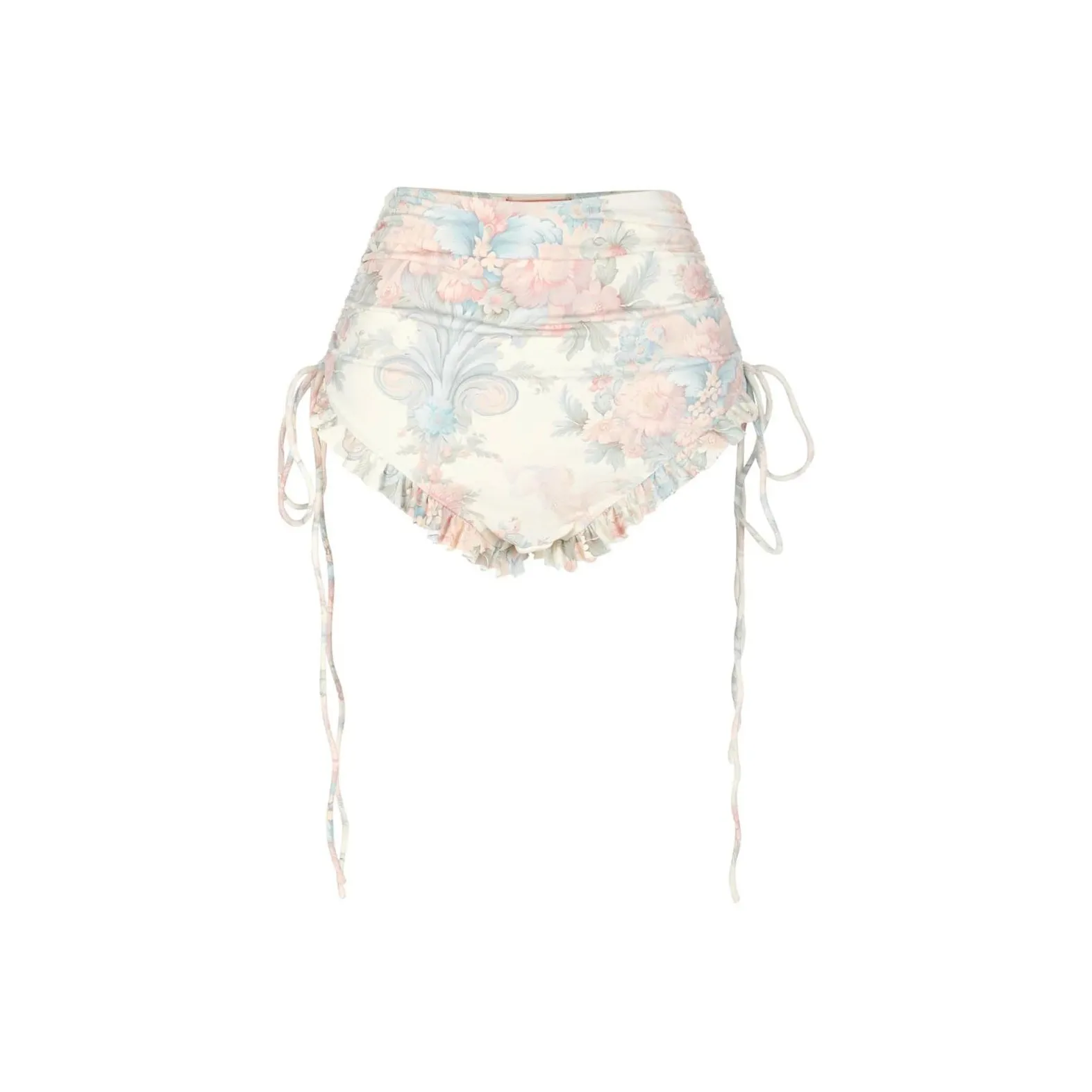 Selkie Collection SS24 Swimming Shorts Women's Light Apricot Base With Dazzling Macaron Print