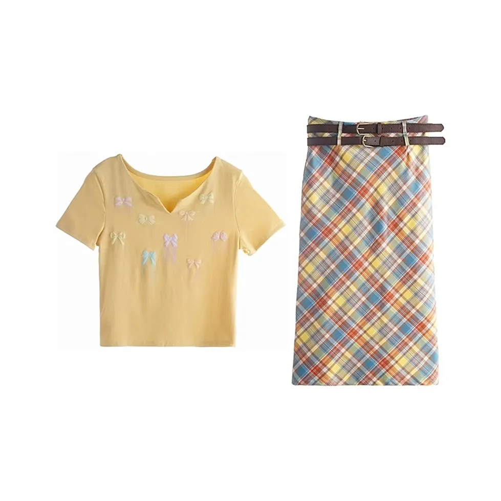 Incolore Комплект с юбкой Женские Желтый