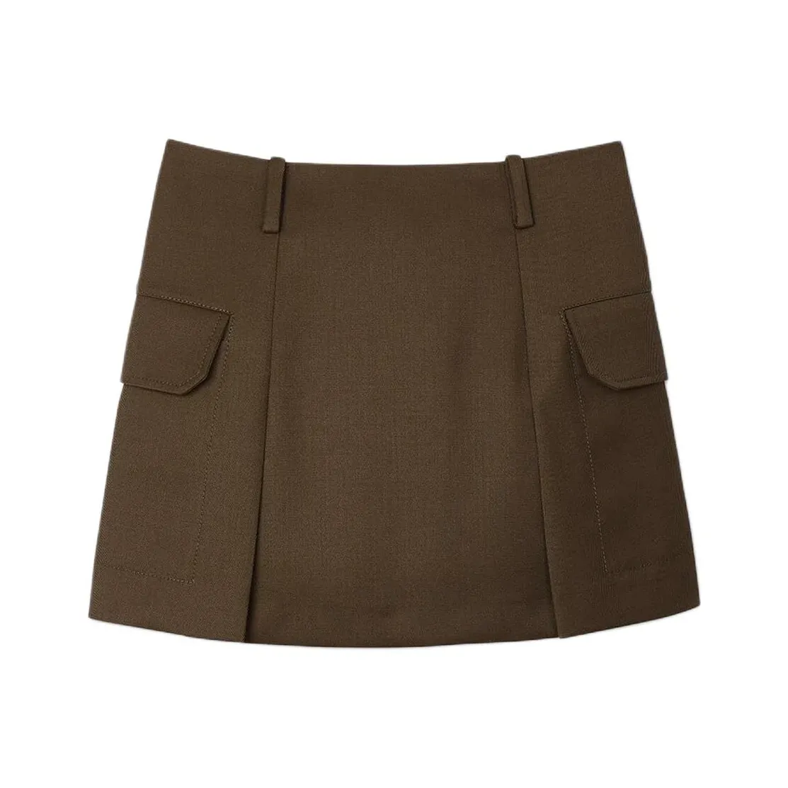 Sandro Повседневные короткие юбки Женские Оливково-зеленый