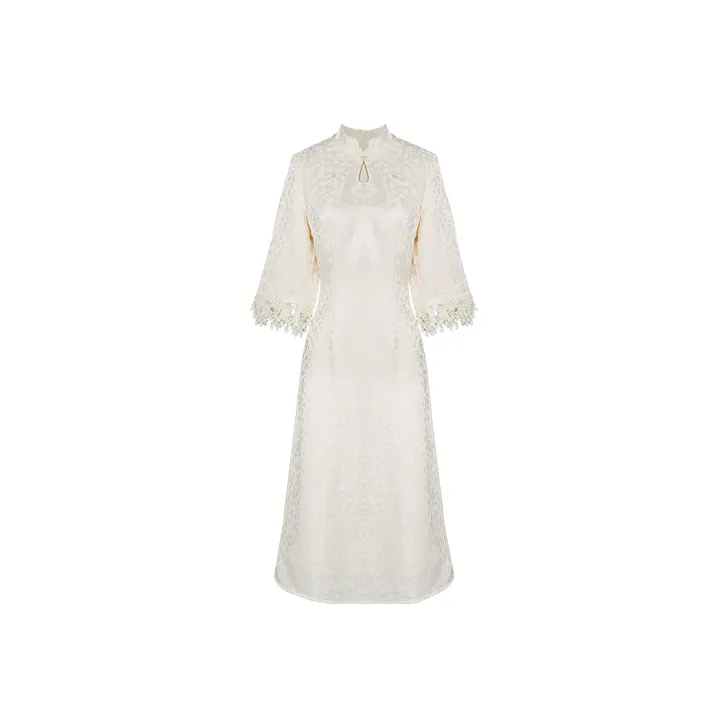 JINYE ORIENTAL Вечернее платье Женское Светлый бежевый Абрикос