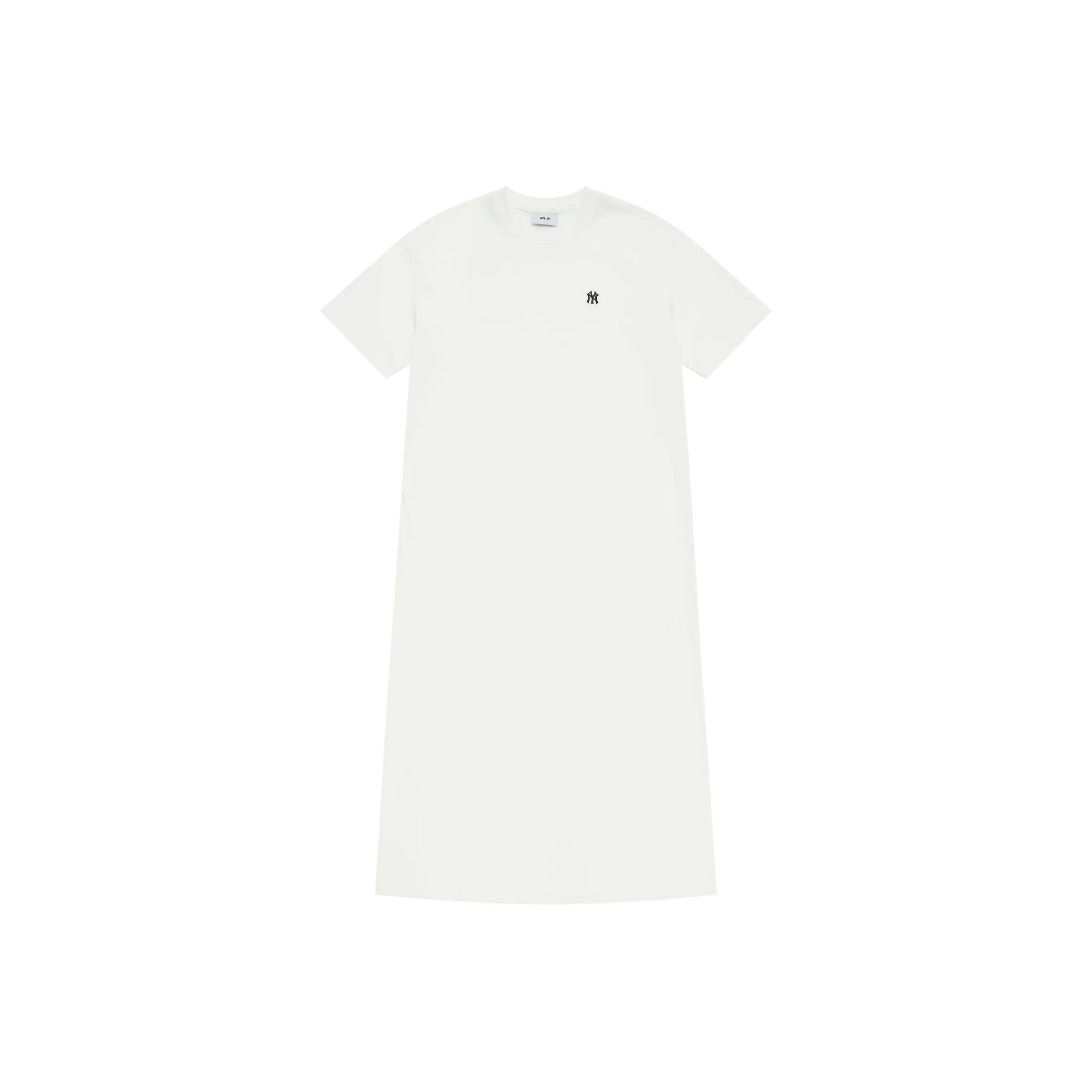 Mlb Base Logo New York Yankees Basic Collection SS25 Короткий рукав Платье Женское белое