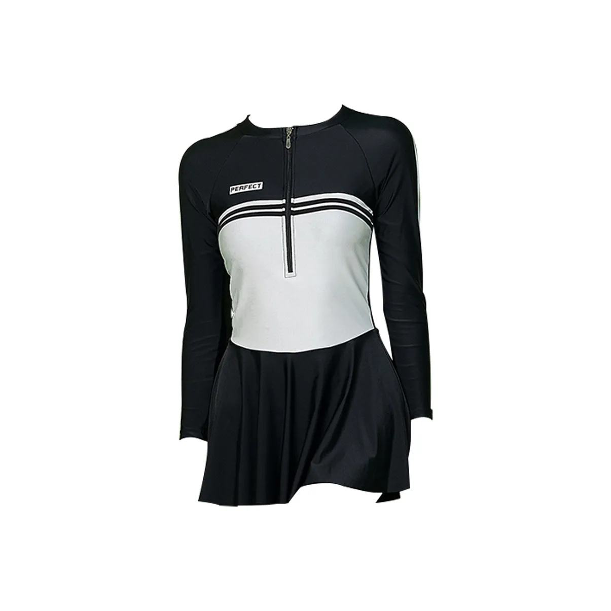 Hao Zhilang Черный/Белый Женские Ван-Пис Купальники