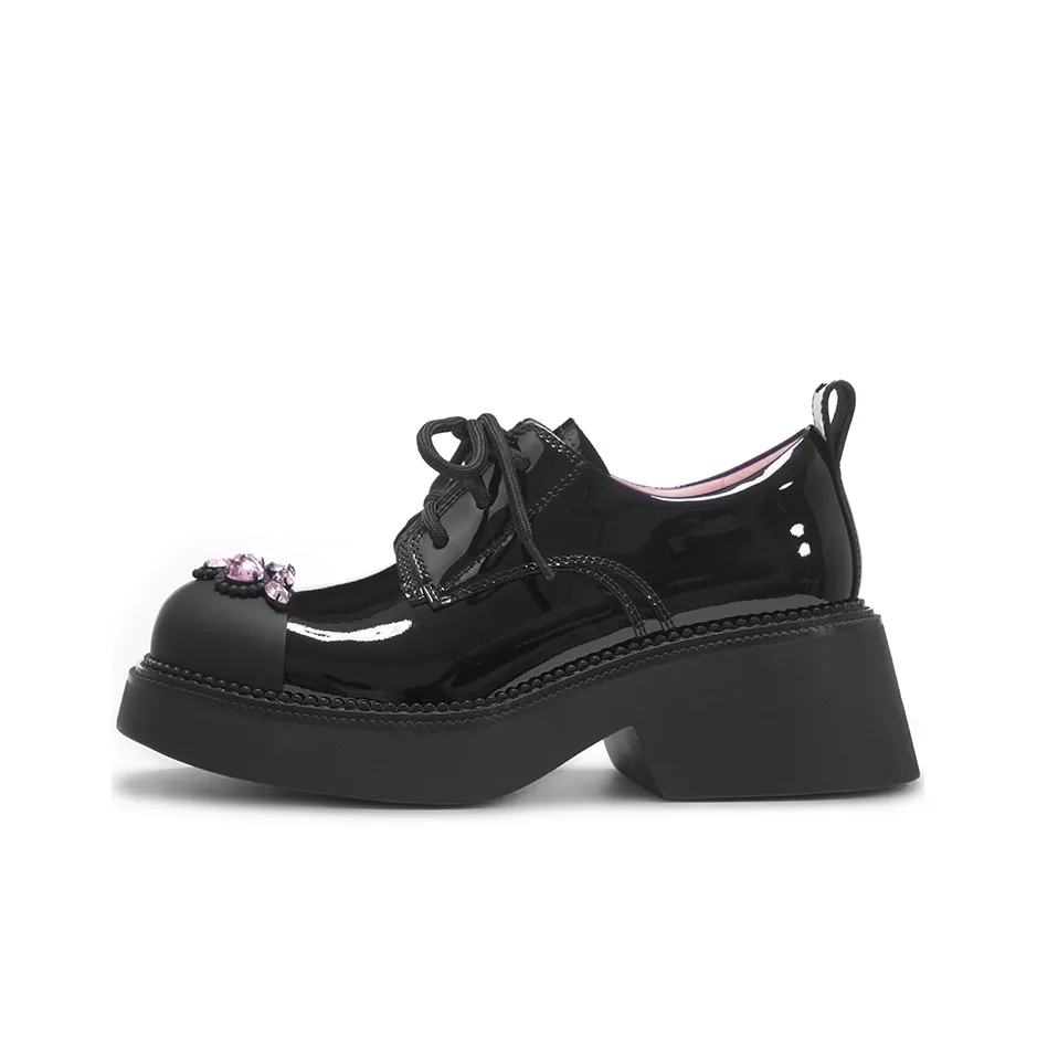 VITTORIO VENTURA Грубый каблук Лоферы 7 см Женские Черный